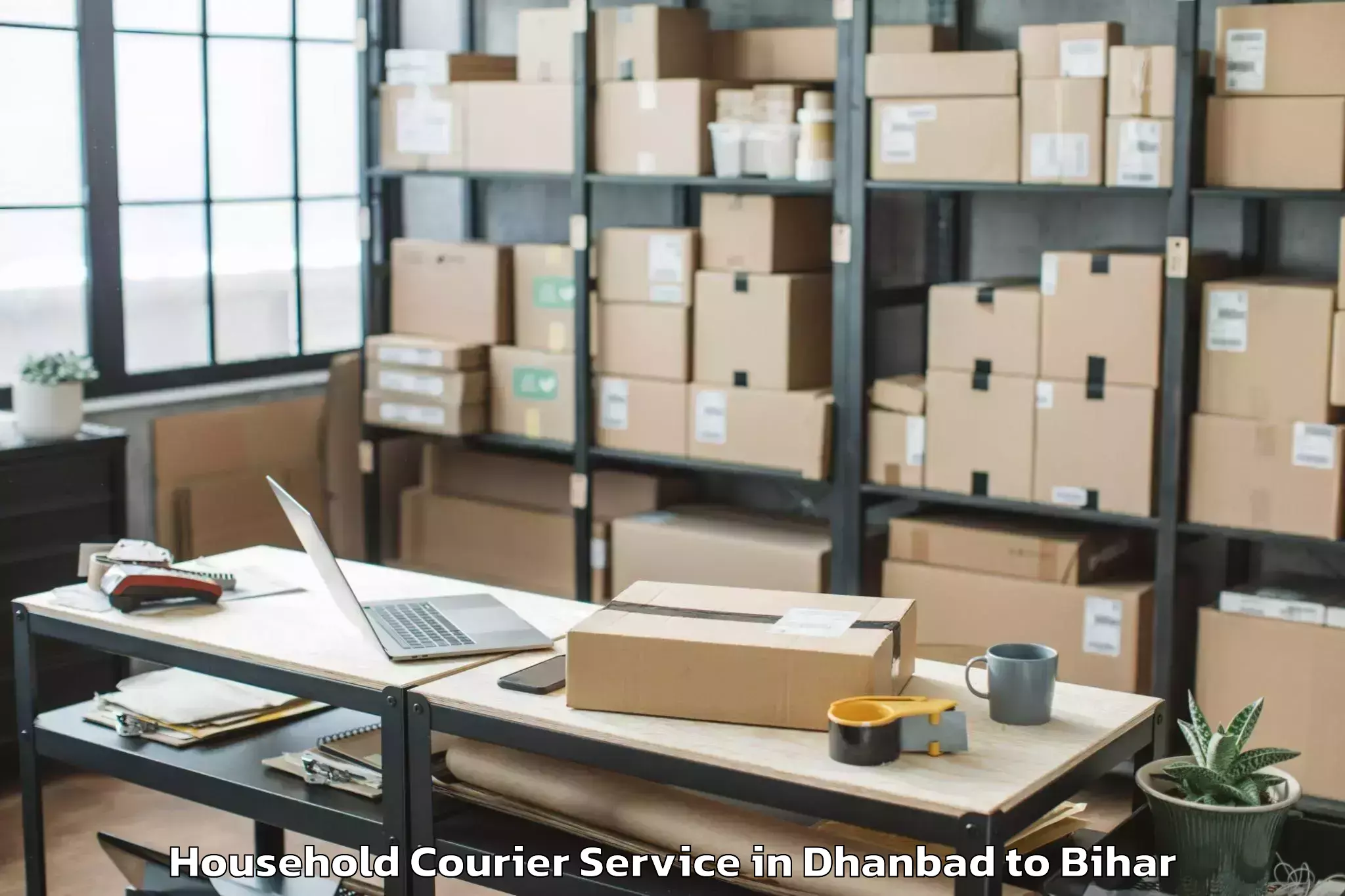 Dhanbad to Chausa Household Courier Booking